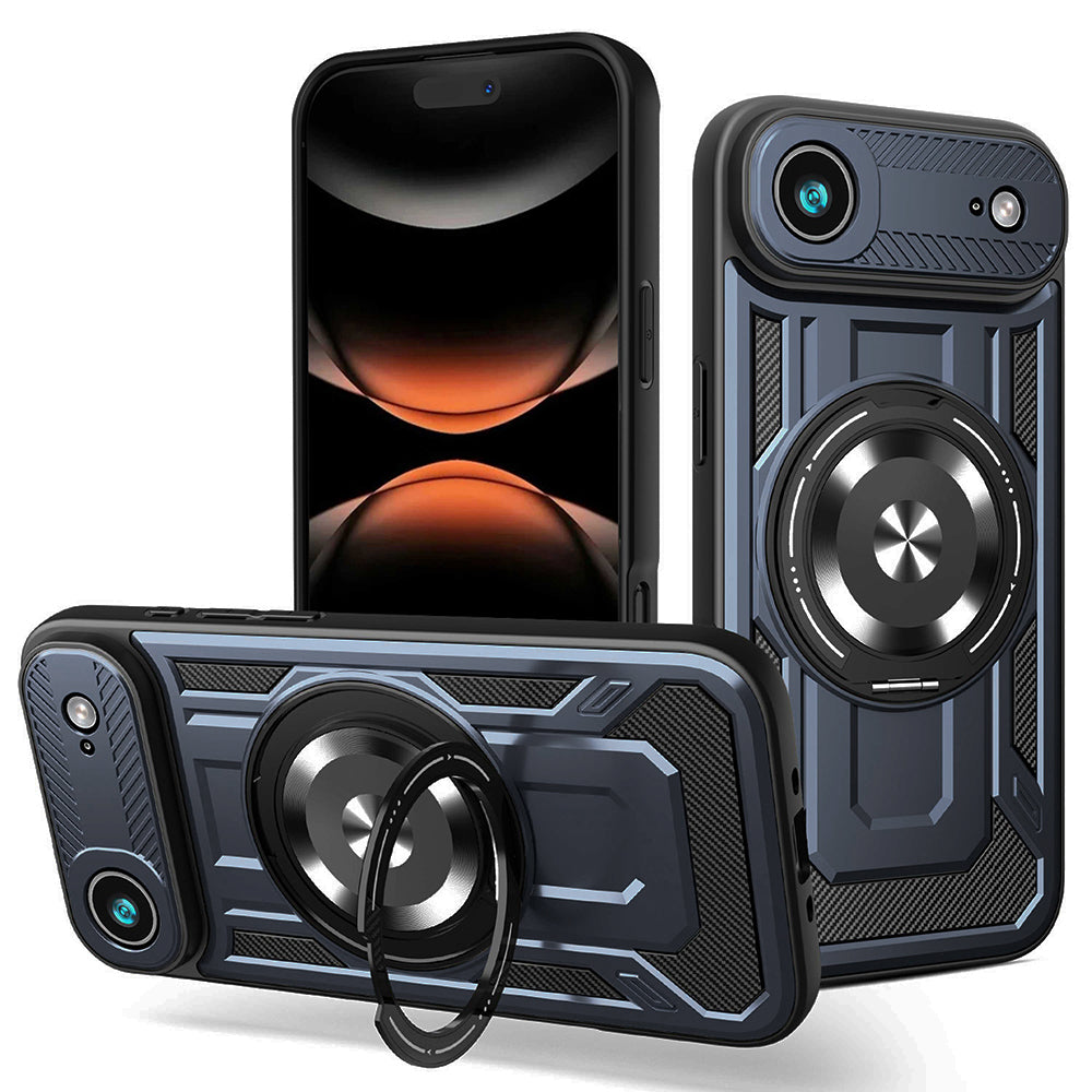 Custodia per Apple iPhone 17 Air, Techsuit, RuggedCam, Blu