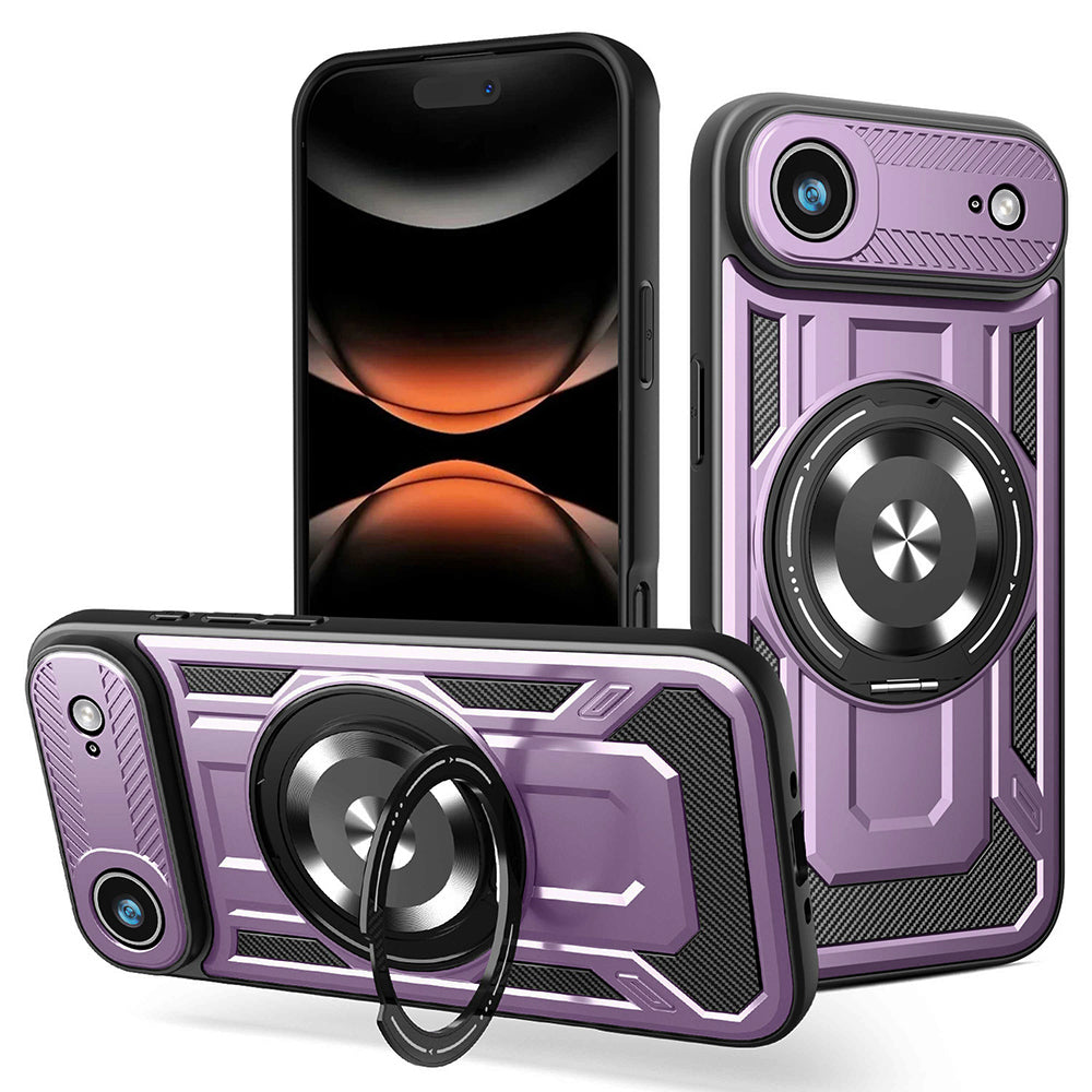 Custodia per Apple iPhone 17 Air, Techsuit, RuggedCam, Viola