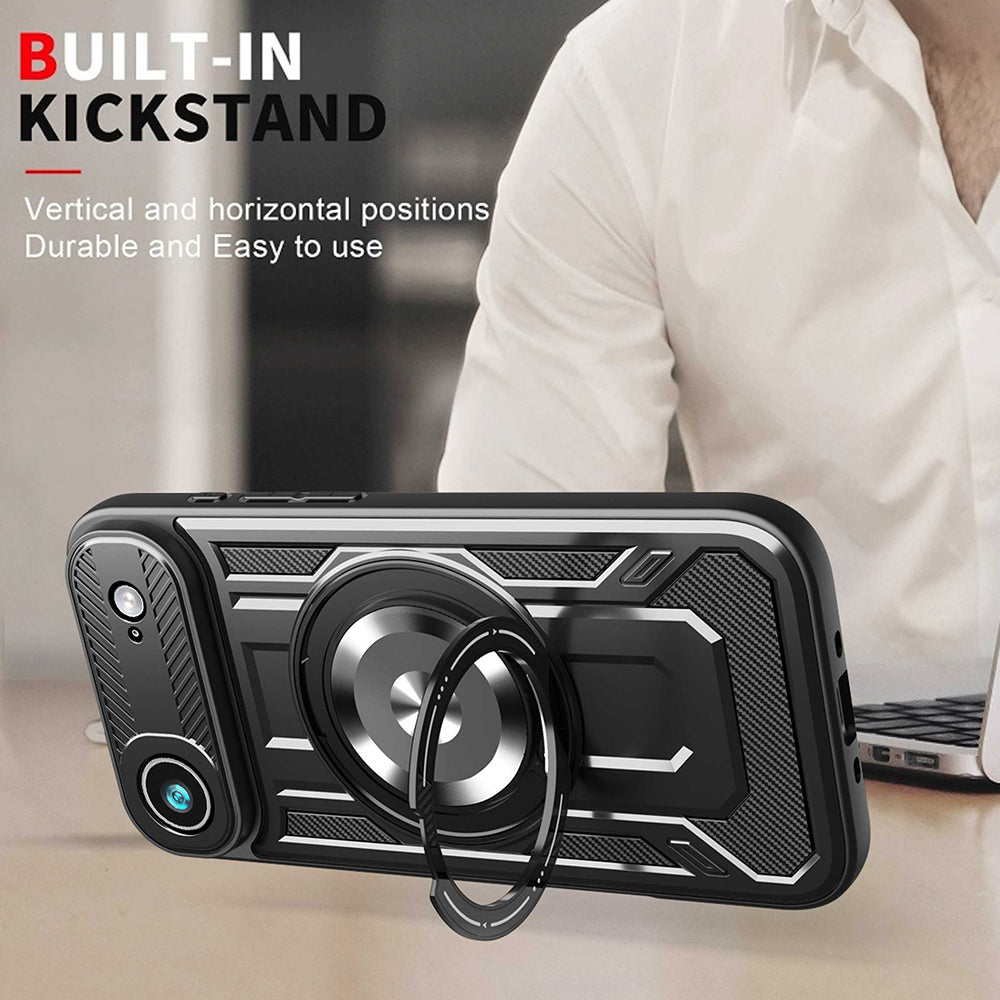 Custodia per Apple iPhone 17 Air, Techsuit, RuggedCam, Viola