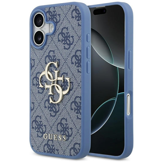 Custodia per Apple iPhone 17, Guess, 4G Big Logo, Blu