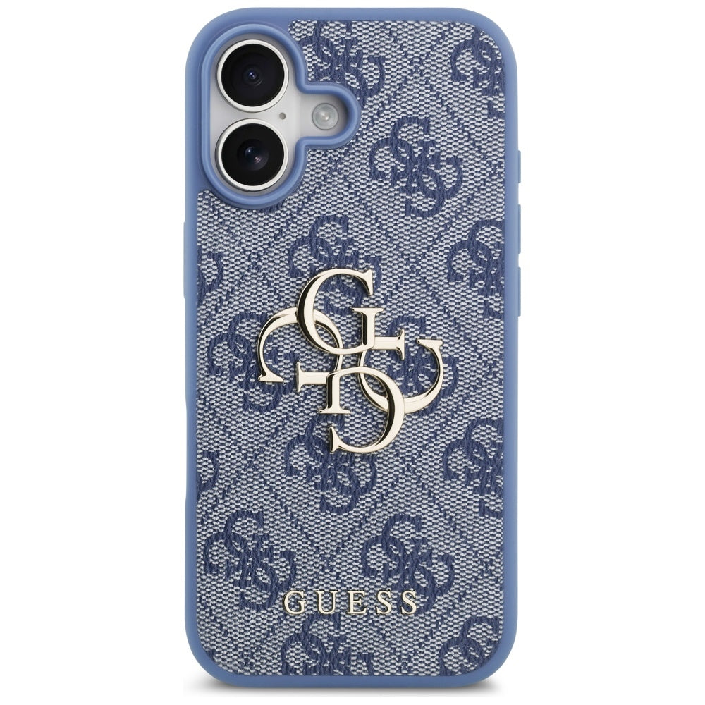 Custodia per Apple iPhone 17, Guess, 4G Big Logo, Blu