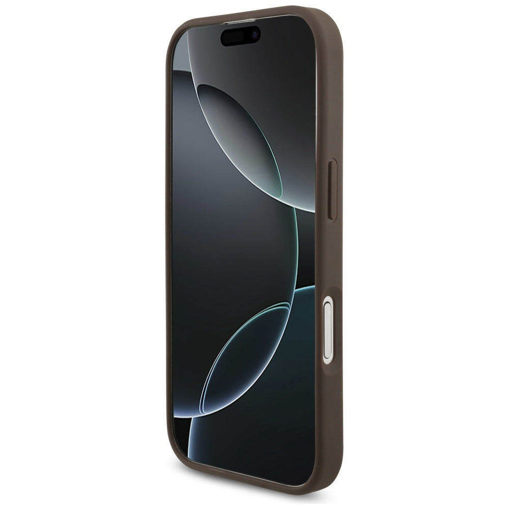 Custodia per Apple iPhone 17, Guess, 4G Big Logo, Marrone
