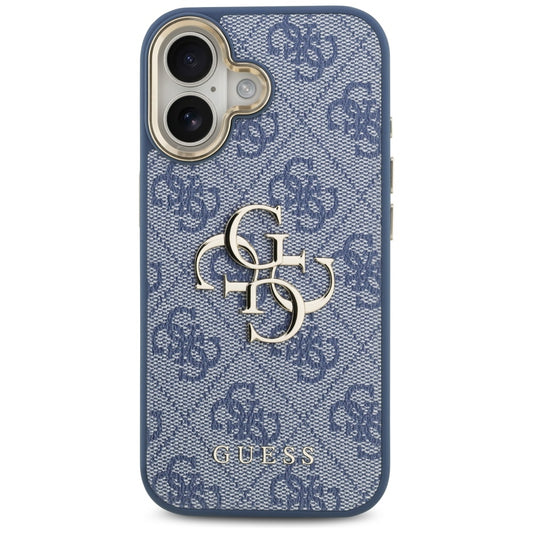 Custodia per Apple iPhone 17, Guess, Big 4G Logo Classic, Blu Dorato