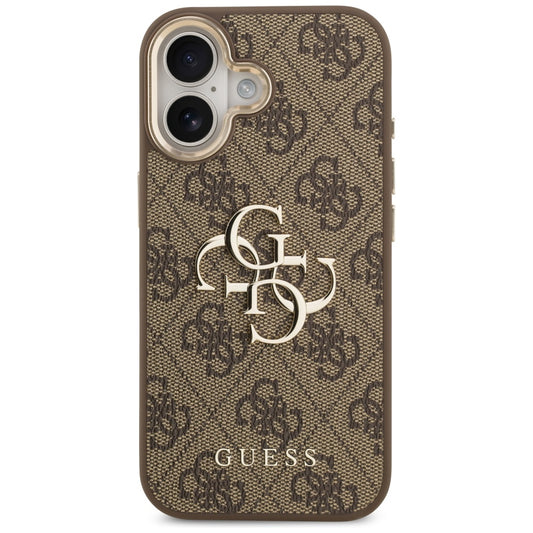 Custodia per Apple iPhone 17, Guess, Big 4G Logo Classic, Marrone Dorato