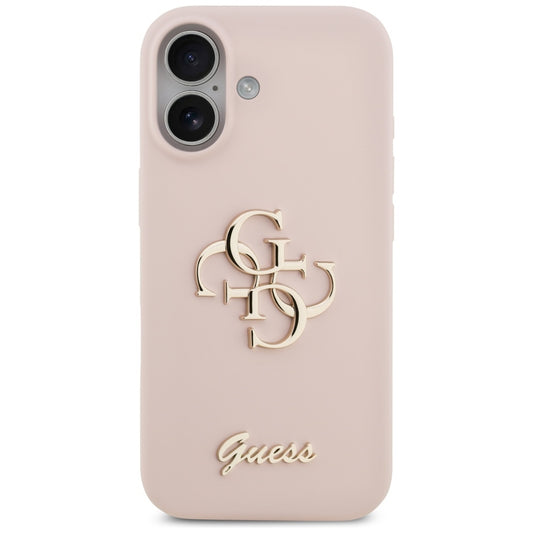 Case for Apple iPhone 17, Guess, Big 4G Script, Light Pink