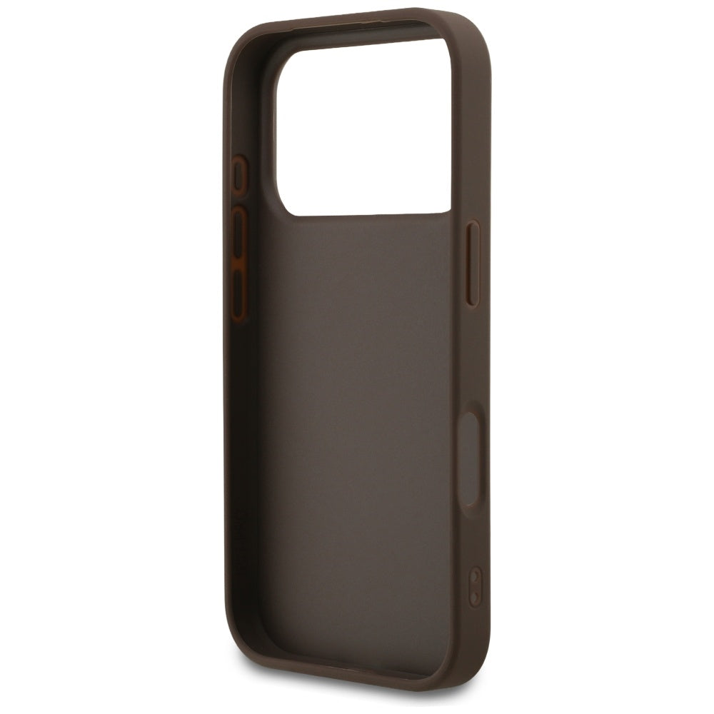 Custodia per Apple iPhone 17 Pro, Guess, 4G Classic, Marrone
