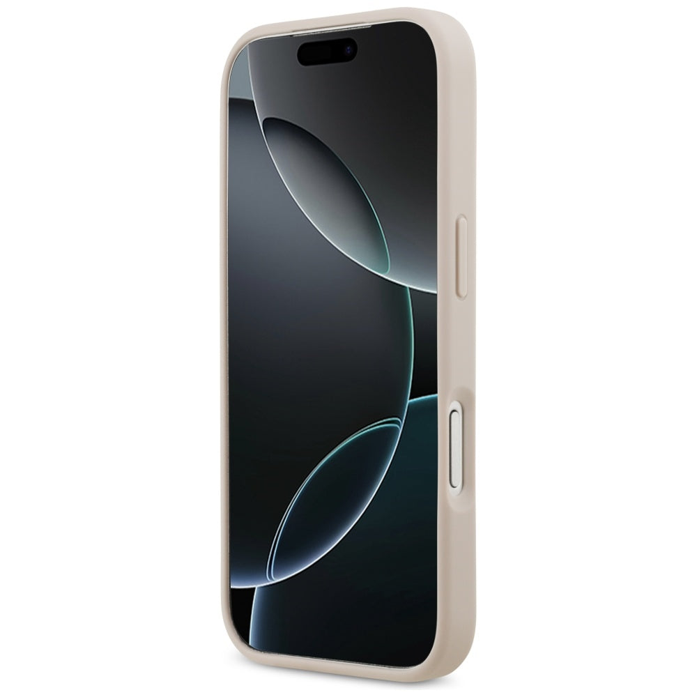 Custodia per Apple iPhone 17 Pro, Guess, 4G Double Card Triangle, Rosa