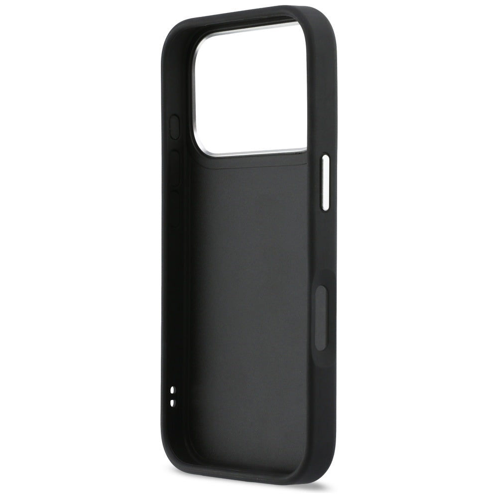 Custodia per Apple iPhone 17 Pro, Karl Lagerfeld, Karl & Choupette Print con tasca, Nera