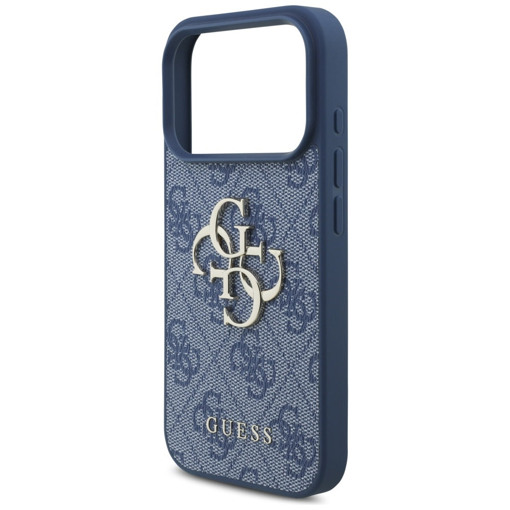 Custodia per Apple iPhone 17 Pro Max, Guess, 4G Big Logo, Blu