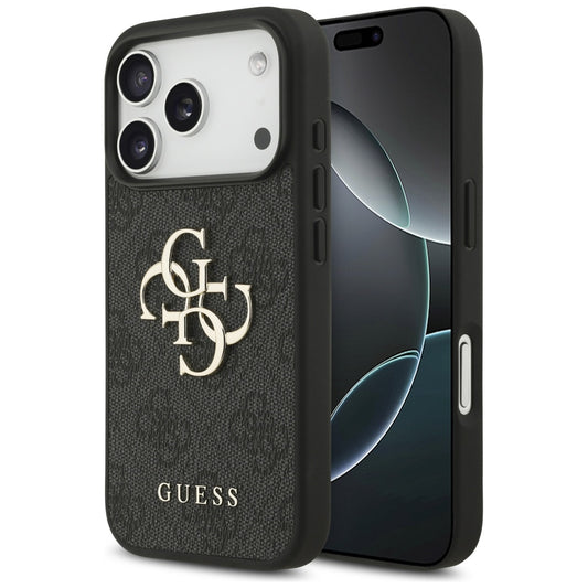 Custodia per Apple iPhone 17 Pro Max, Guess, 4G Big Logo, Nera
