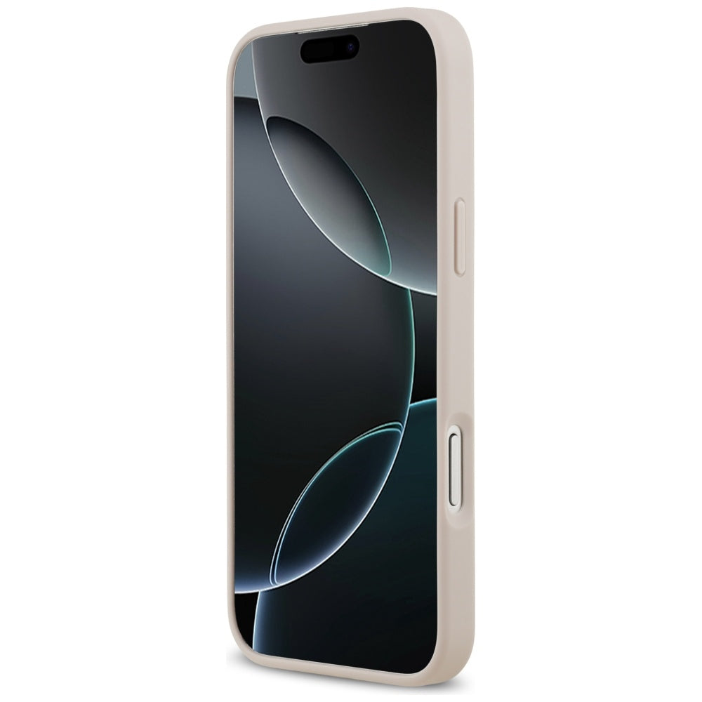 Custodia per Apple iPhone 17 Pro Max, Guess, 4G Double Card Triangle, Rosa