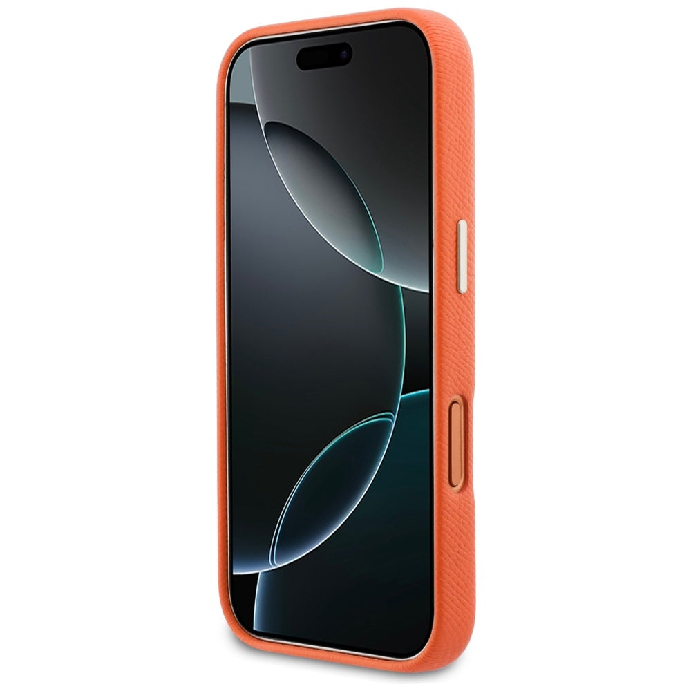 Custodia per Apple iPhone 17 Pro Max, GUESS, Resin Logo, Arancione