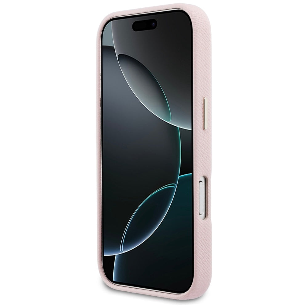 Custodia per Apple iPhone 17 Pro, Guess, Logo in resina, Rosa