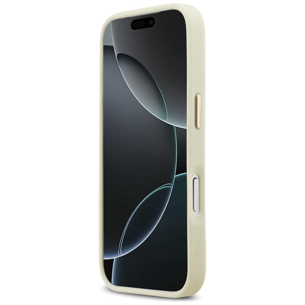 Custodia per Apple iPhone 17 Pro Max, Karl Lagerfeld, Script Logo, Beige