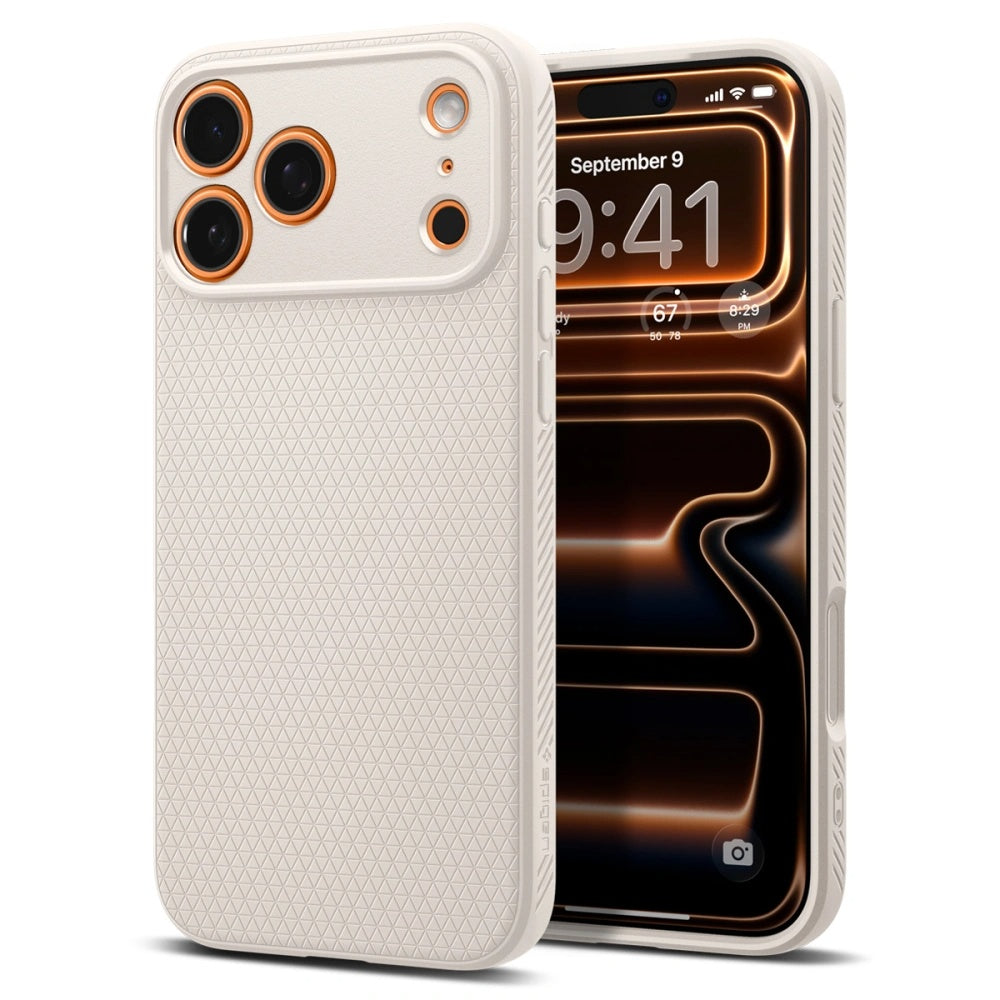 Custodia per Apple iPhone 17 Pro Max, Spigen, Liquid Air, Beige