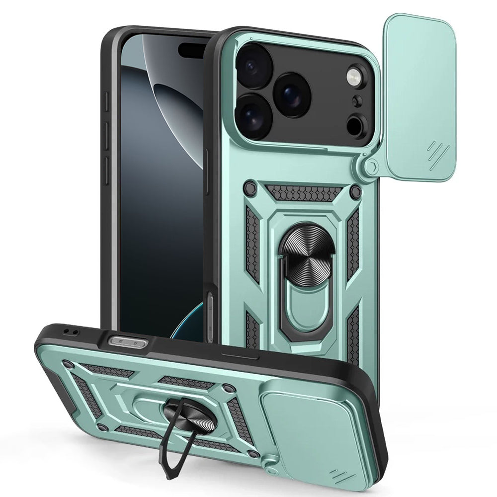 Case for Apple iPhone 17 Pro Max, Techsuit, CamShield, Green