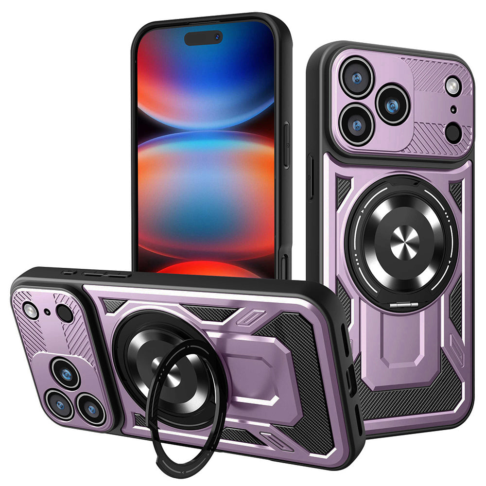 Custodia per Apple iPhone 17 Pro Max, Techsuit, RuggedCam, Viola