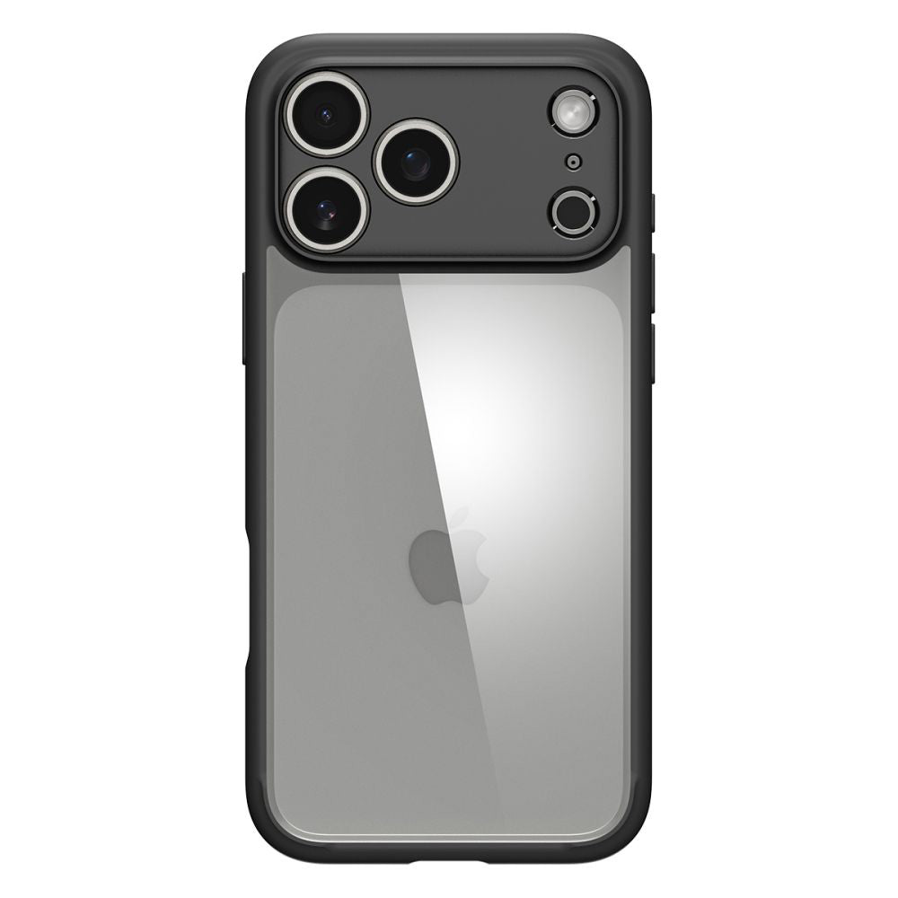 Custodia per Apple iPhone 17 Pro, Spigen, Ultra Hybrid, Nero Opaco ACS10343
