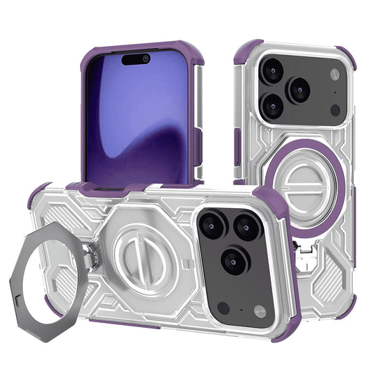 Case for Apple iPhone 17 Pro, Techsuit, Carbon Shield Pro, Purple