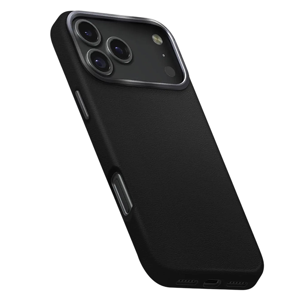 Custodia per Apple iPhone 17 Pro, UNIQ, Lyden Leatherette, Nera