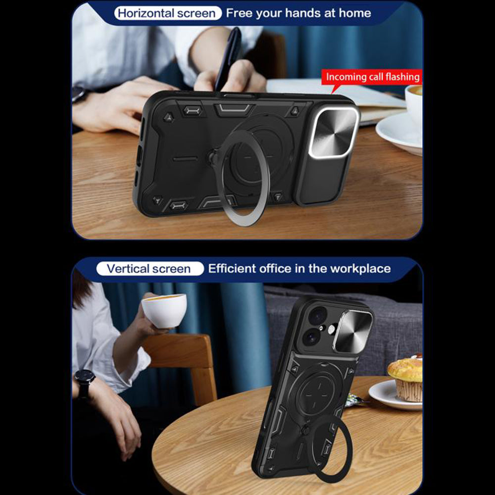 Custodia per Apple iPhone 17, Techsuit, CamGuard Pro, Rosa Dorato