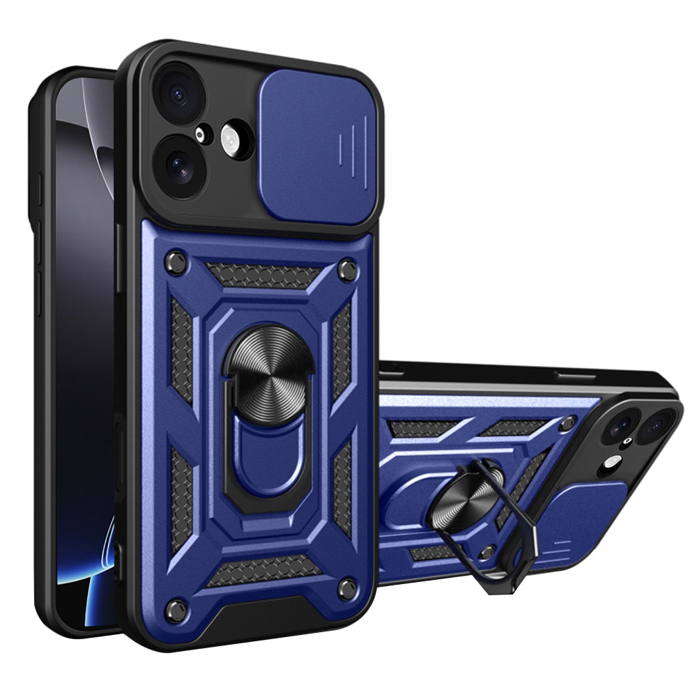 Custodia per Apple iPhone 17, Techsuit, CamShield, Blu