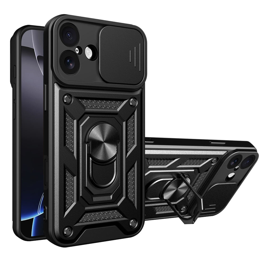 Custodia per Apple iPhone 17, Techsuit, CamShield, Nera