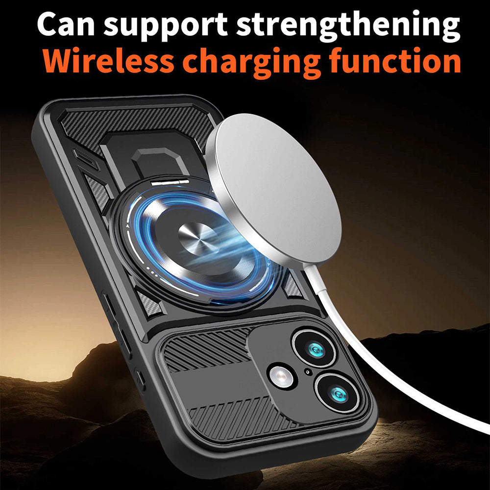 Custodia per Apple iPhone 17, Techsuit, RuggedCam, Nera