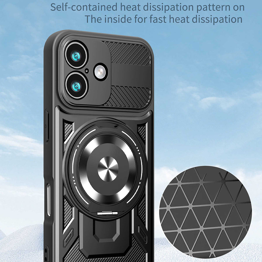 Custodia per Apple iPhone 17, Techsuit, RuggedCam, Nera