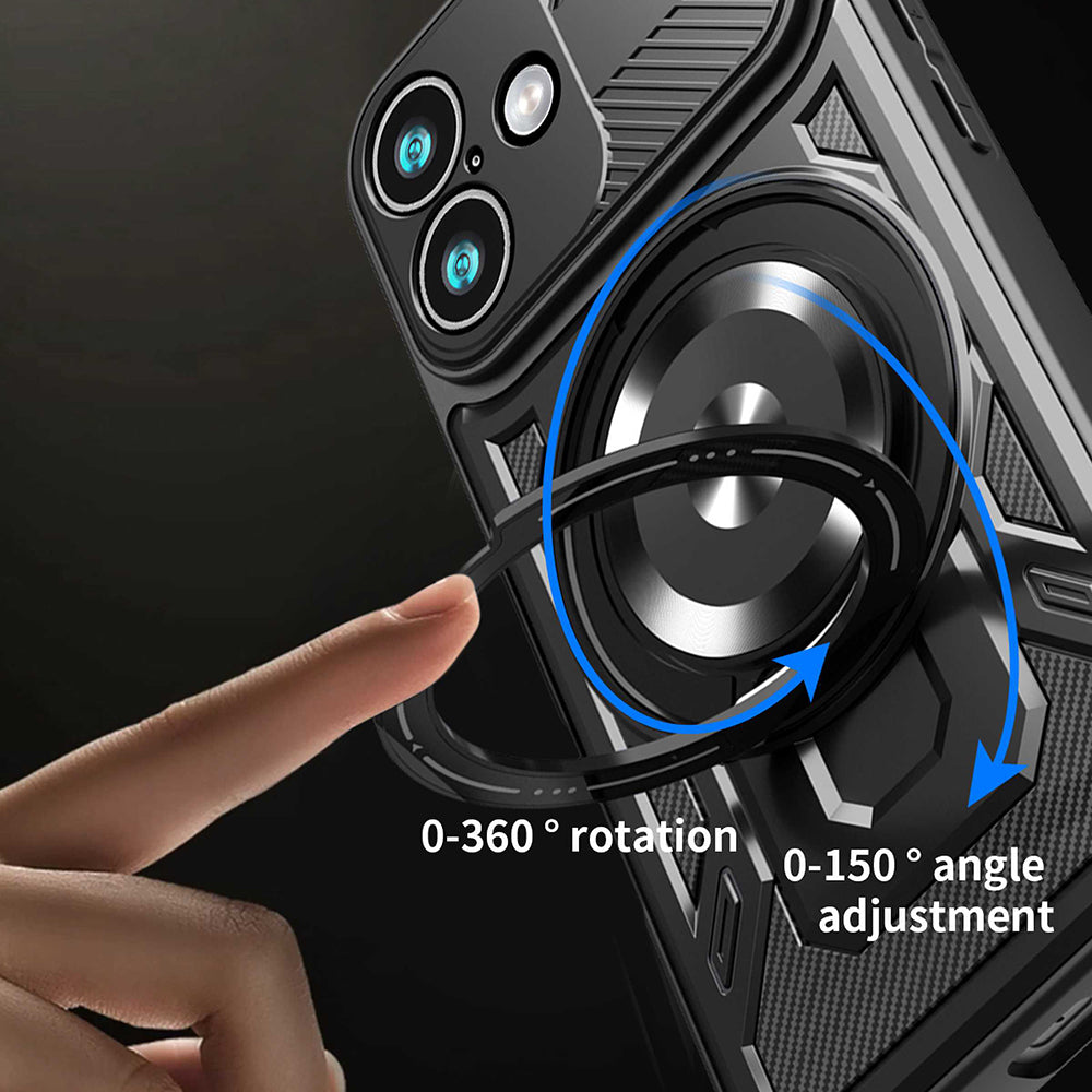 Custodia per Apple iPhone 17, Techsuit, RuggedCam, Nera