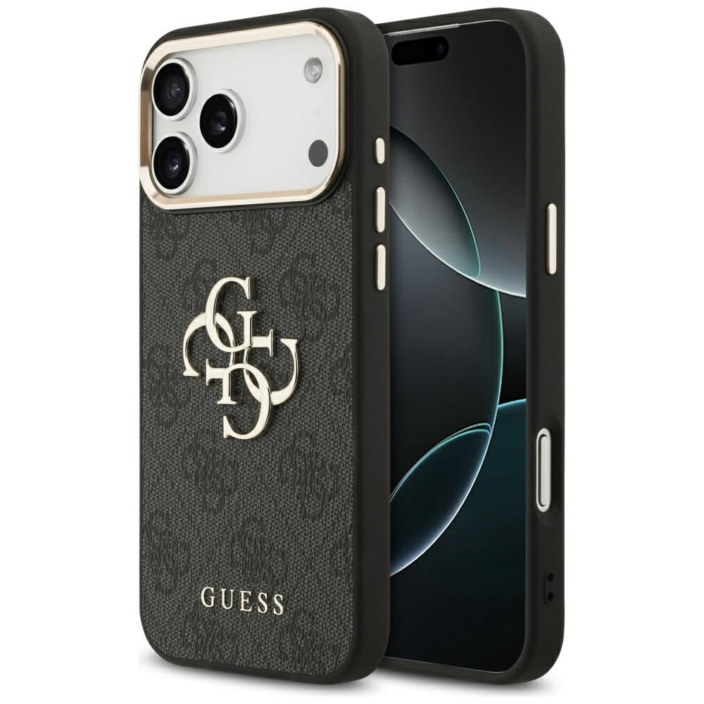 Custodia per Apple iPhone 18 Pro / 17 Pro, Guess, 4G Big Classic Logo, Nera
