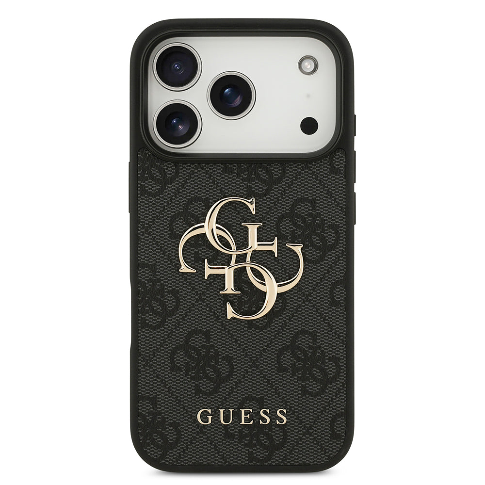 Custodia per Apple iPhone 18 Pro / 17 Pro, Guess, 4G Big Logo, Nera