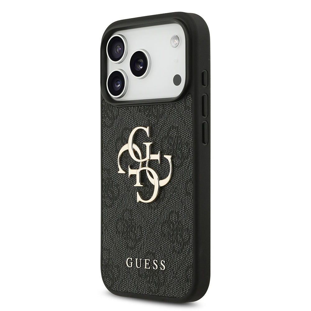 Custodia per Apple iPhone 18 Pro / 17 Pro, Guess, 4G Big Logo, Nera