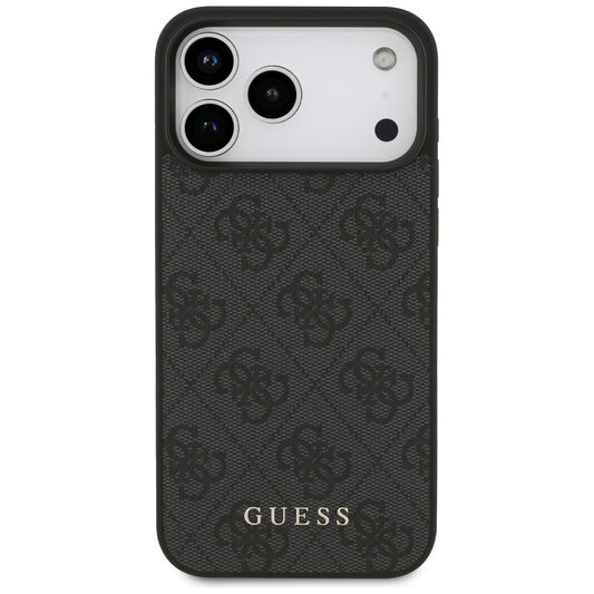 Custodia per Apple iPhone 18 Pro / 17 Pro, Guess, 4G Classic Logo, Nera