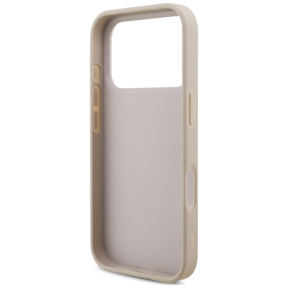 Custodia per Apple iPhone 18 Pro / 17 Pro, Guess, 4G Classic Logo con Cinturino, Rosa