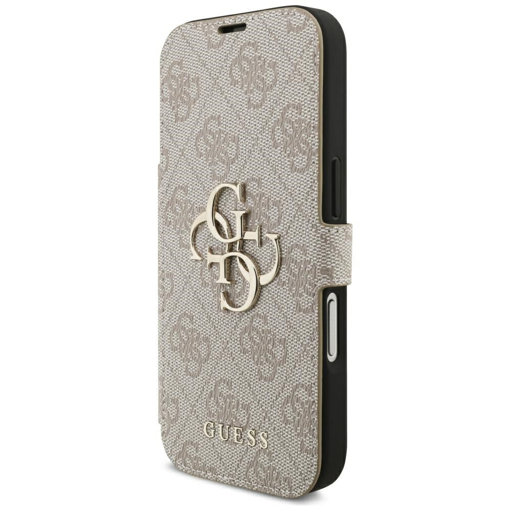Custodia per Apple iPhone 18 Pro / 17 Pro, Guess, Logo Metallico 4G, Rosa