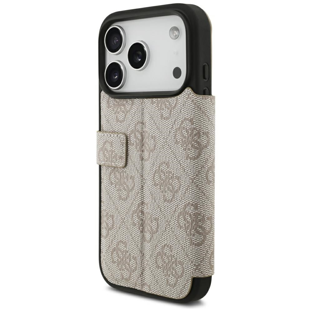 Custodia per Apple iPhone 18 Pro / 17 Pro, Guess, Logo Metallico 4G, Rosa