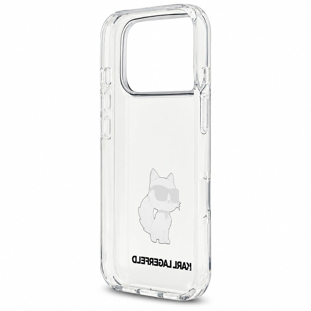 Cover per Apple iPhone 18 Pro / 17 Pro, Karl Lagerfeld, IML Choupette NFT, trasparente