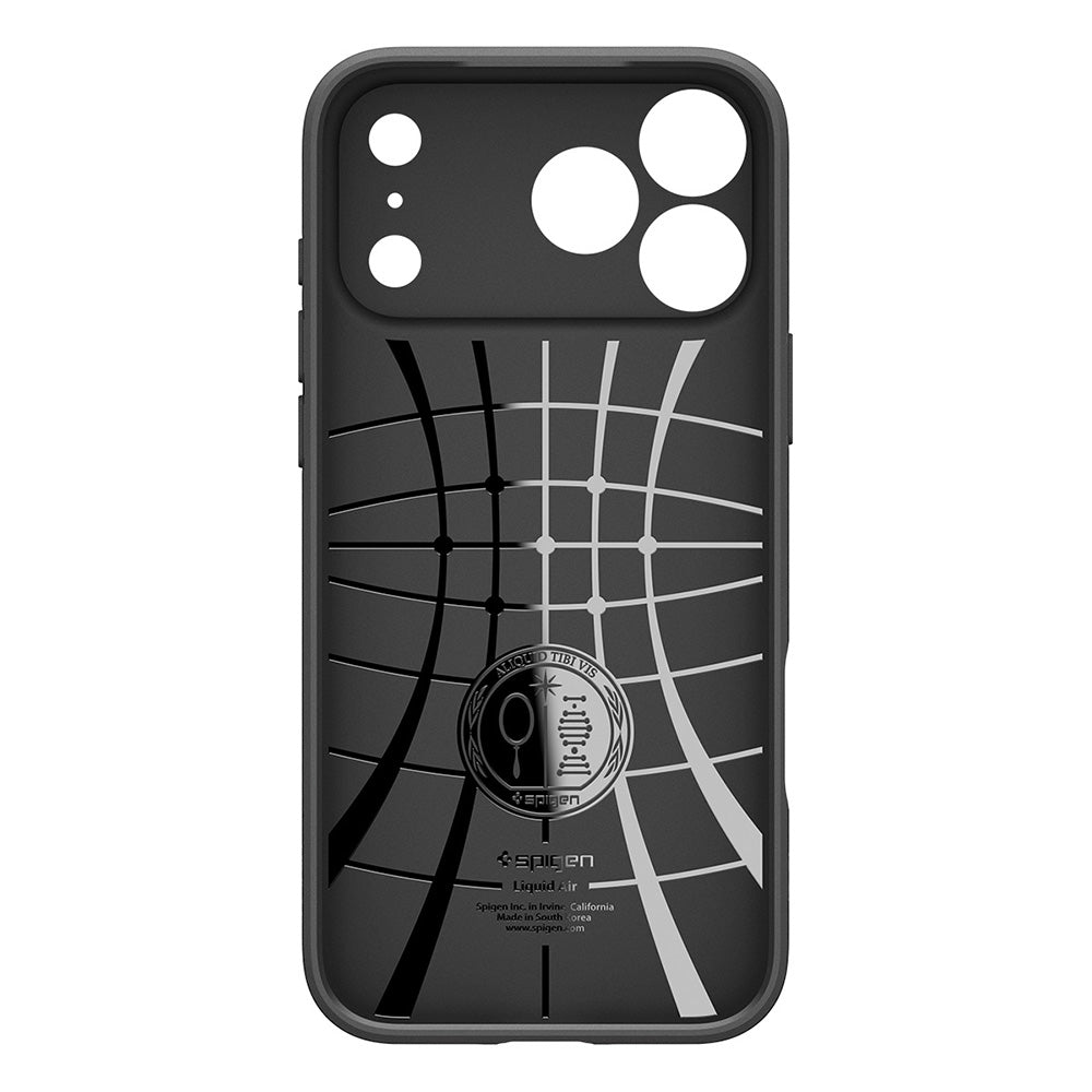 Custodia per Apple iPhone 18 Pro / 17 Pro, Spigen, Liquid Air, Nero Opaco ACS12149