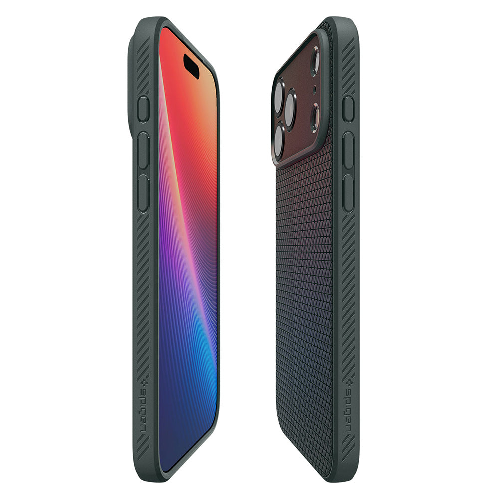 Custodia per Apple iPhone 18 Pro / 17 Pro, Spigen, Liquid Air, Verde ACS12151