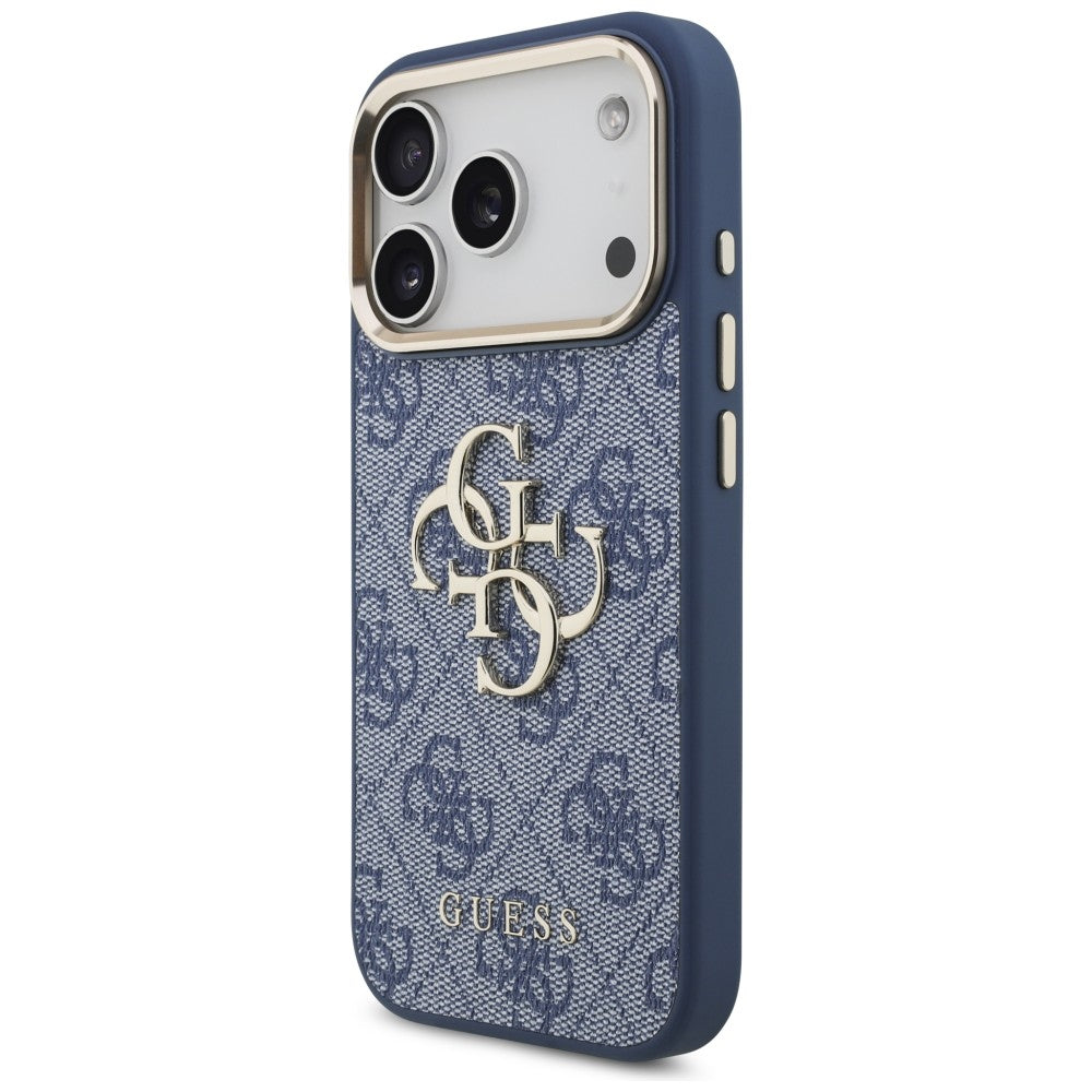 Custodia per Apple iPhone 18 Pro Max / 17 Pro Max, Guess, 4G Big Classic Logo, Blu