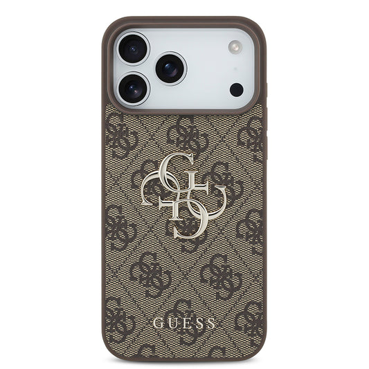 Custodia per Apple iPhone 18 Pro Max / 17 Pro Max, Guess, 4G Big Logo, Marrone