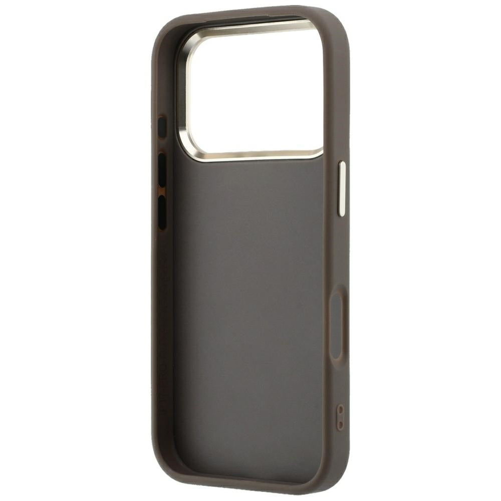 Custodia per Apple iPhone 18 Pro Max / 17 Pro Max, Guess, 4G Big Strass Logo, Marrone