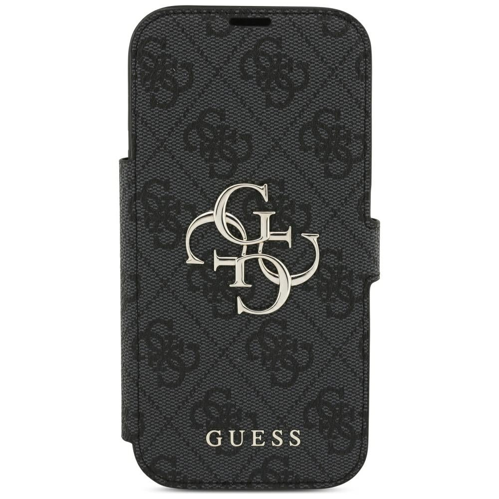 Custodia per Apple iPhone 18 Pro Max / 17 Pro Max, Guess, Logo Metallico 4G, Nera