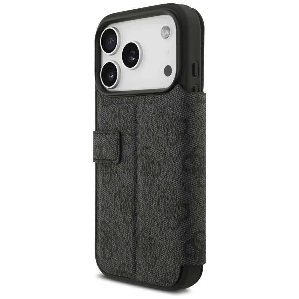Custodia per Apple iPhone 18 Pro Max / 17 Pro Max, Guess, Logo Metallico 4G, Nera