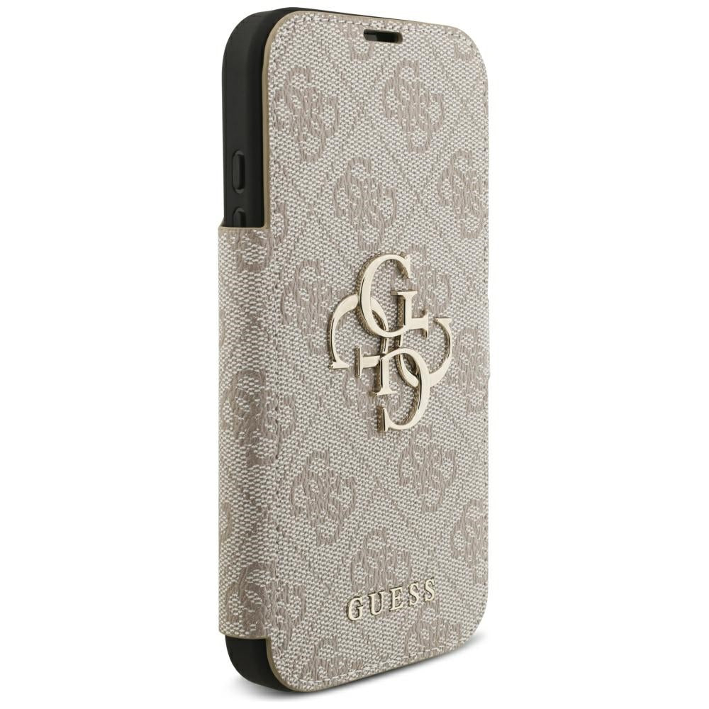 Custodia per Apple iPhone 18 Pro Max / 17 Pro Max, Guess, Logo Metallico 4G, Rosa