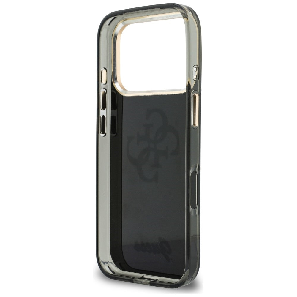 Custodia per Apple iPhone 18 Pro Max / 17 Pro Max, Guess, IML 4G Metal Script, Nera