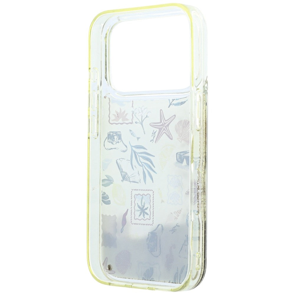 Custodia per Apple iPhone 18 Pro Max / 17 Pro Max, Karl Lagerfeld, Liquid Glitter Beach and Sand, Beige