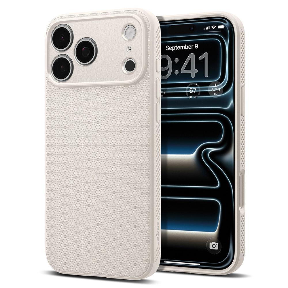 Custodia per Apple iPhone 18 Pro Max / 17 Pro Max, Spigen, Liquid Air, Beige ACS12114