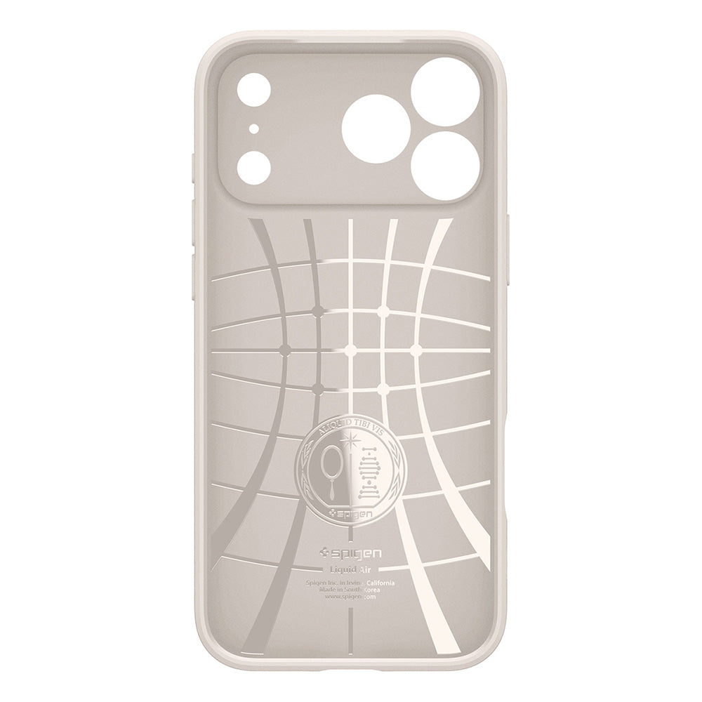 Custodia per Apple iPhone 18 Pro Max / 17 Pro Max, Spigen, Liquid Air, Beige ACS12114